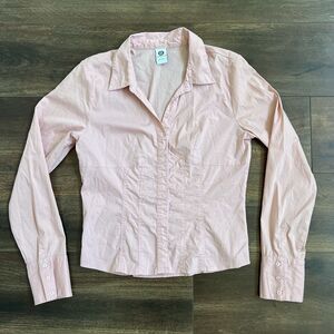 VTG y2k Ellemenno Shirt Women's Teen Size Large 90’s USA Hook & Eye Corset